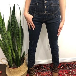 Unique guess dark wash jeans high waisted size 27